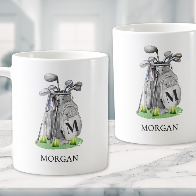 Monogram Golf Bag Coffee Mug (Monogram Golf Bag Coffee Mug)