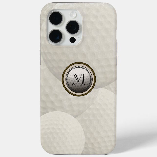 Monogram Golf Ball  Case-Mate iPhone Case (Back)