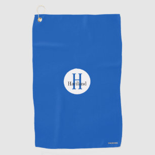Monogram Golf Towel with Name and Initial
