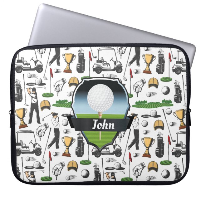 Monogram Golfer Laptop Sleeve (Front)