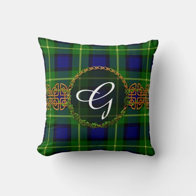 Monogram Gordon Tartan Cushion (Front)