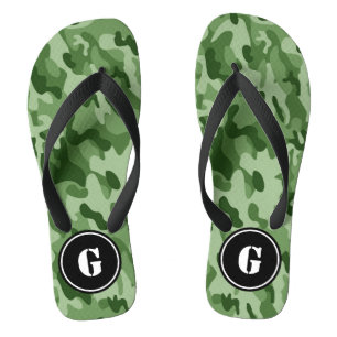 Monogram Green Camo Jandals