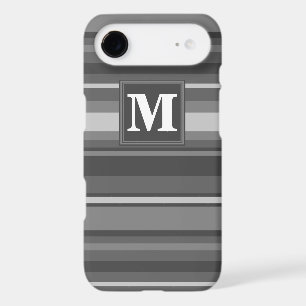 Monogram grey stripes