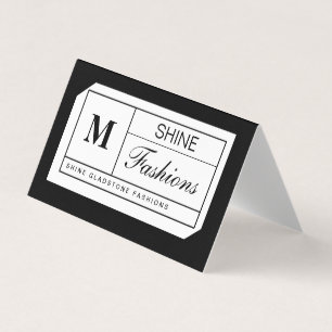 Monogram Grid Business Card