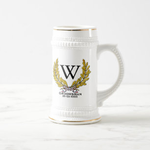 Monogram Groomsman-Best Man Beer Stein