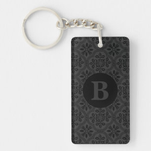 Monogram GS Thistle Damask Key Ring