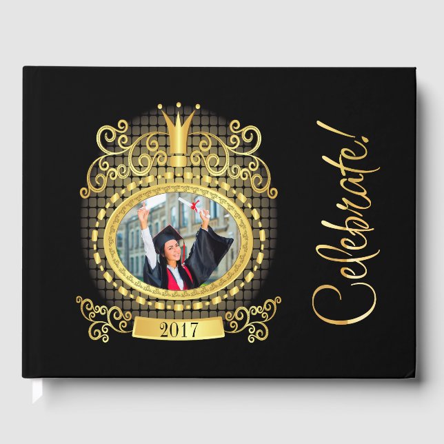 Monogram Guest, Memory, Graduation Book (Front)