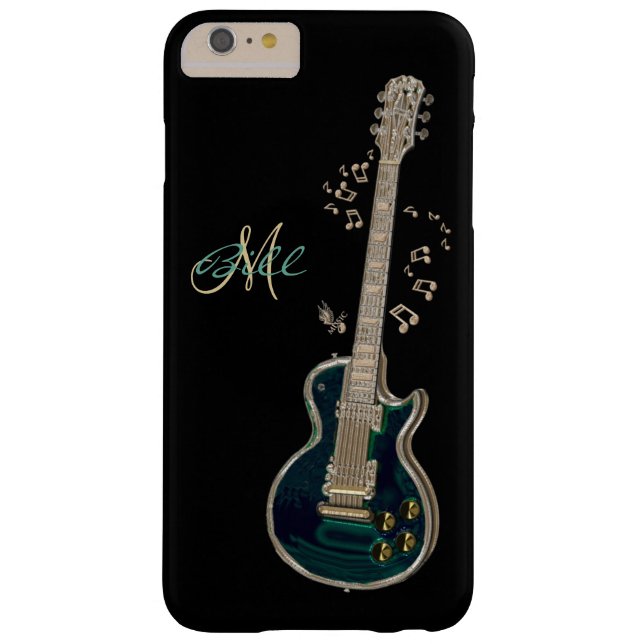 Monogram Guitar and Notes  iPhone 6 Plus Case (Back)