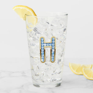 Monogram H - 16 oz Glass 