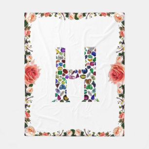 Monogram H Fleece Blanket