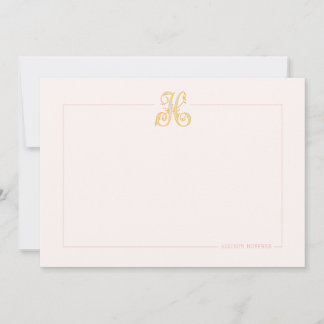 Monogram "H" Note Cards