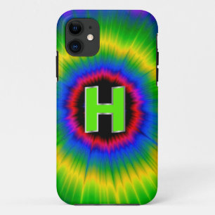 Monogram H Tie Dye Multicolor Rainbow Case-Mate iPhone Case