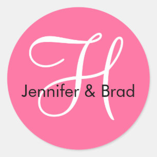 Monogram H Wedding Spring 2010 Pink Seal