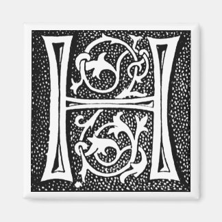 Monogram 'H' with Dots - Magnet