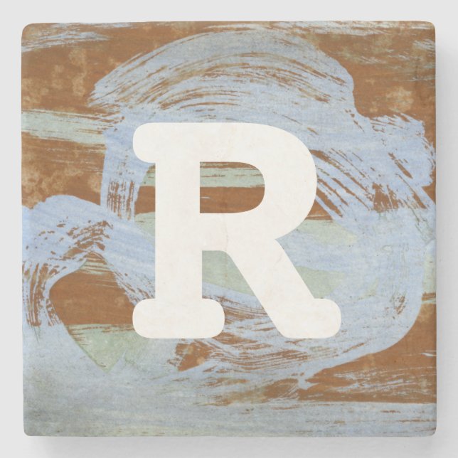 Monogram | Harbour Sunset Stone Coaster (Front)