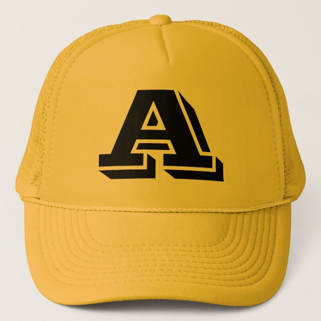 Monogram hat letter A (Front)