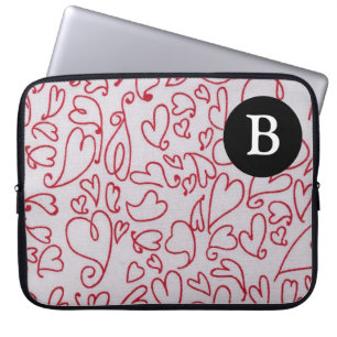 Monogram Heart Laptop Sleeve