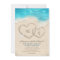 Monogram Hearts in the Sand Beach Wedding