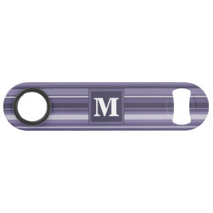 Monogram heather purple stripes