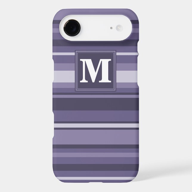 Monogram heather purple stripes (Back)