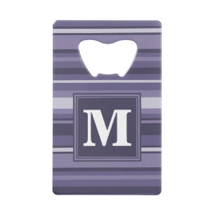 Monogram heather purple stripes
