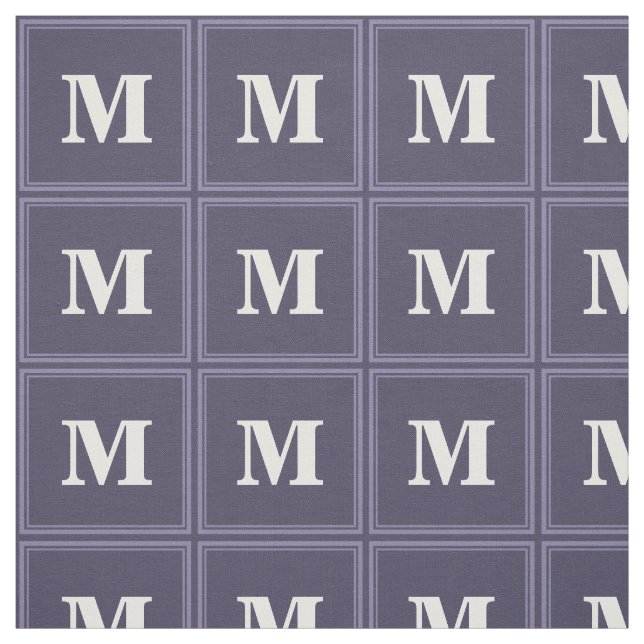 Monogram heather purple stripes fabric (Swatch)