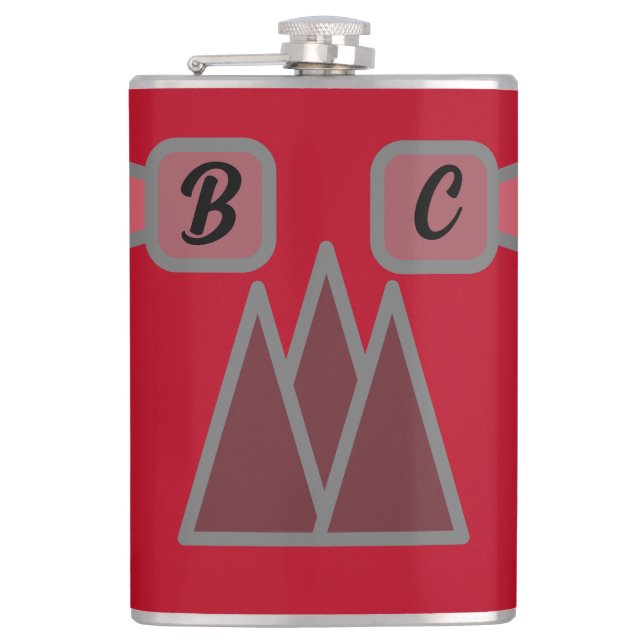 Monogram  hip flask (Front)