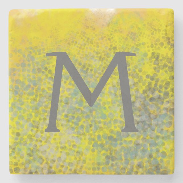 Monogram | Hive I Stone Coaster (Front)