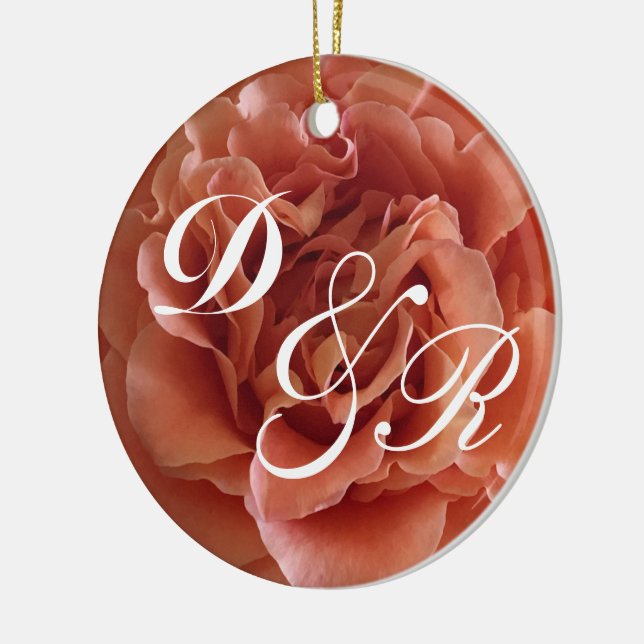 Monogram Holiday Ornament (Left)