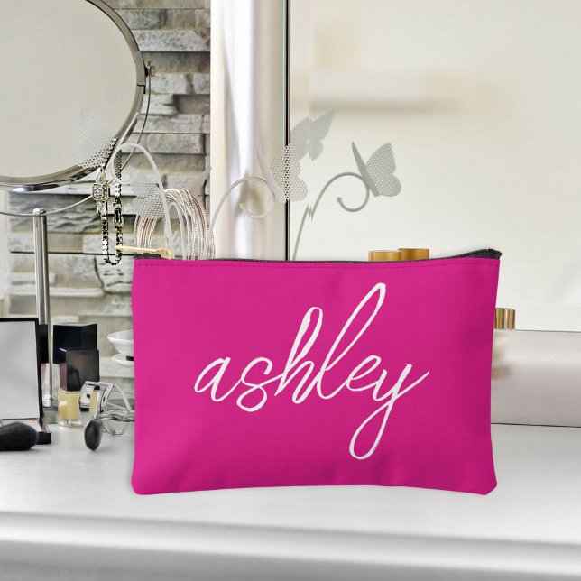 Monogram Hot Pink Cosmetic/Accessory Makeup Bag (Creator Uploaded)