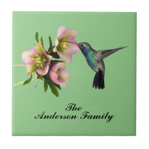 MONOGRAM HUMMINGBIRD TILE