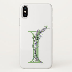 Monogram I Lavender Eucalyptus Case-Mate iPhone Case