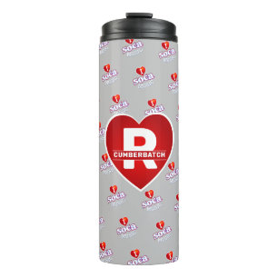 MONOGRAM I  LOVE SOCA on GREY Thermal Tumbler