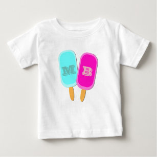 Monogram Ice Lollies Summer Baby T-Shirt