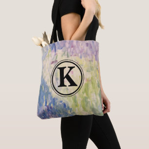 Monogram Impressionism Abstract Painting Tote Bag