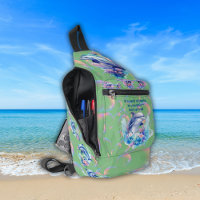 Monogram In a World of Sharks, Be a Dolphin Green