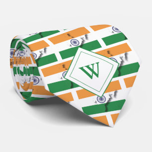Monogram INDIAN FLAG of India Tie