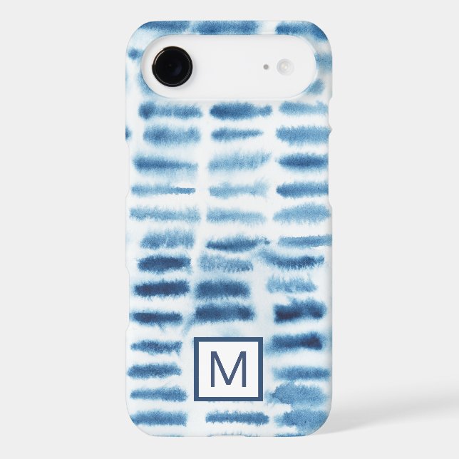 Monogram | Indigio Watercolor Print Case-Mate Samsung Galaxy Case (Back)