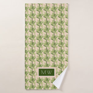 Monogram   Indoor Oasis   Palm Tree Pattern Bath Towel Set