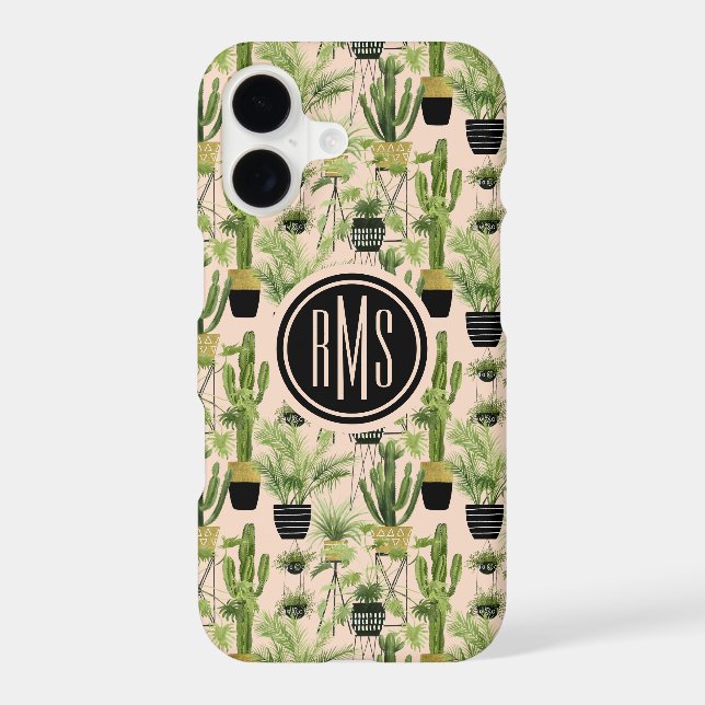 Monogram | Indoor Oasis | Plant Lineup Pattern (Back)