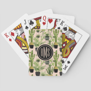 Monogram   Indoor Oasis   Plant Lineup Pattern Playing Cards