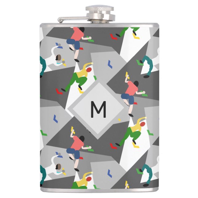 Monogram Indoor Rocking Hip Flask (Front)