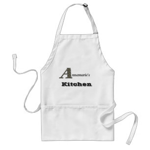 Monogram Initial A Hydrangea Flower Personalised  Standard Apron