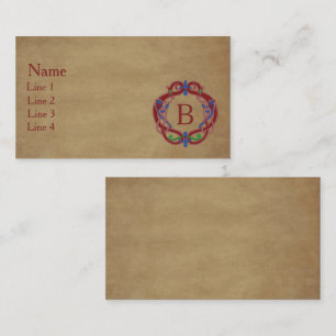 Monogram Initial Celtic Design Business Card