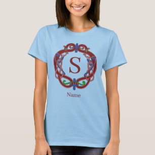 Monogram Initial Celtic Design Personalised T-Shirt