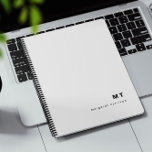 Monogram Initial Classic Modern Planner<br><div class="desc">A monogram initial planner. This planner features a classic modern look with initials and a name.  All text is customisable and can be replaced with any text of your choice.</div>