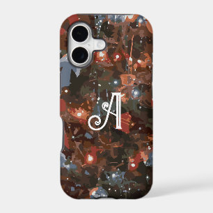 Monogram Initial Festive Christmas Tree Lights