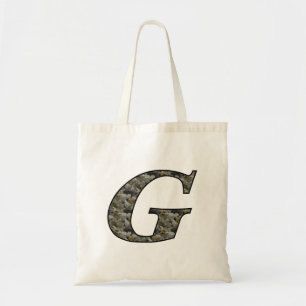 Monogram Initial G Hydrangea Flowers Tote Bag