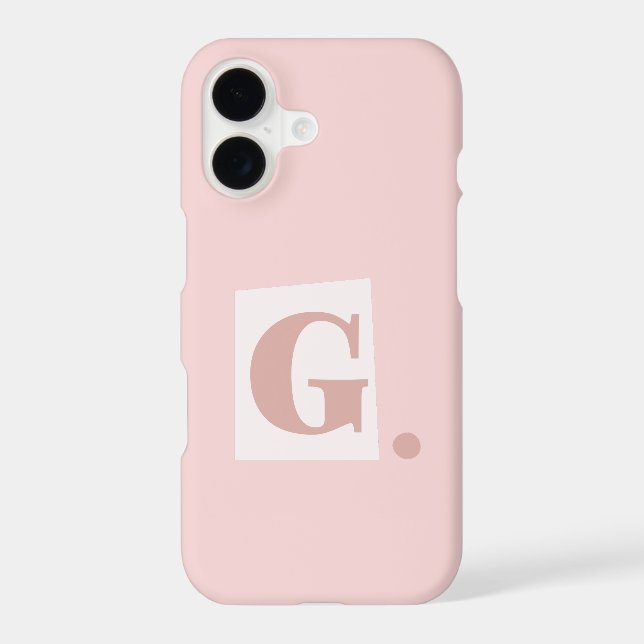 Monogram Initial G Phone Case (Back)