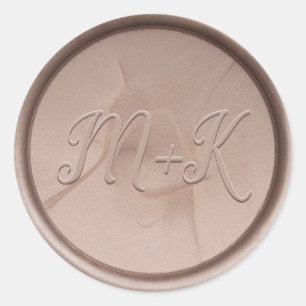 Monogram Initial Hazel Wax Seal Sticker